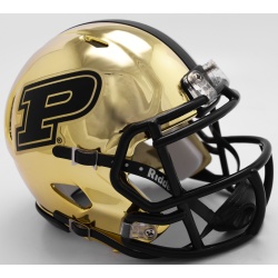 Purdue Boilermakers Helmet Riddell Replica Mini Speed Style Chrome Alternate