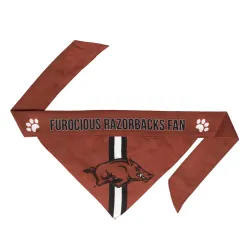 Arkansas Razorbacks Pet Bandanna Size M - Special Order