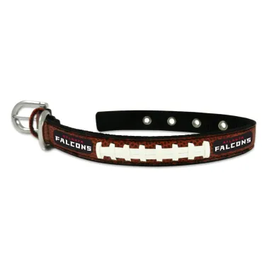 Atlanta Falcons Pet Collar Leather Classic Football Size Small