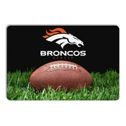 Denver Broncos Pet Bowl Mat Classic Football Size Large