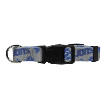 Detroit Lions Pet Collar Size L - Special Order