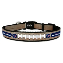 Houston Texans Pet Collar Reflective Football Size Large