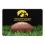 Iowa Hawkeyes Classic  Football Pet Bowl Mat - L