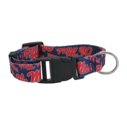 Mississippi Rebels Pet Collar Size M - Special Order