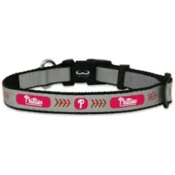 Philadelphia Phillies Pet Collar Reflective Baseball Size Toy