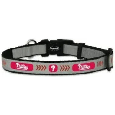 Philadelphia Phillies Pet Collar Reflective Baseball Size Toy