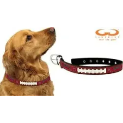 South Carolina Gamecocks Pet Collar Classic Football Leather Size Small