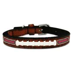 Tampa Bay Buccaneers Pet Collar Leather Classic Football Size Toy