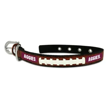 Texas A&M Aggies Classic Leather Small Football Collar