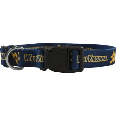 West Virginia Mountaineers Pet Collar Size L - Special Order