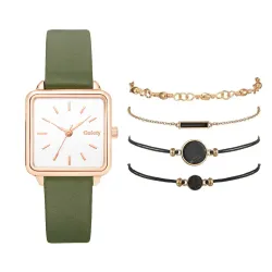 Casual Solid Color Buckle Quartz Women\\s Watches