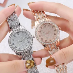 Shiny Solid Color Jewelry Buckle Quartz Women\\s Watches