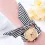 Cloth Belt Watch Gauze Striped Cloth Belt Fashion Watch