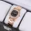 Classic Solid Color Stainless Steel Strap Inlaid Rhinestone Women\s Watch