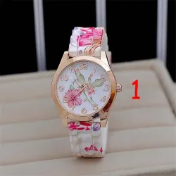 Stainless Steel Alloy Silica Gel Women\\s Watches