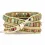 Cross-Border Trade Hot Natural Stone Strap 3-Layer Winding Apple Watch Band Stone Beads Woven Strap Bracelet