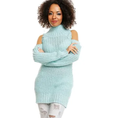 Hard-knitted jumper model 84344 PeeKaBoo