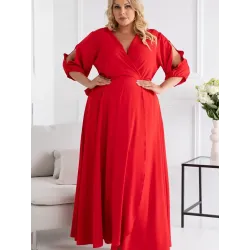 Plus size dress model 168940 Karko