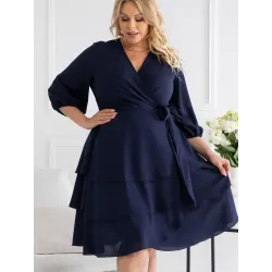 Plus size dress model 168966 Karko