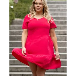 Plus size dress model 169242 Karko