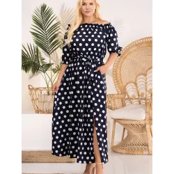 Plus size dress model 182173 Karko