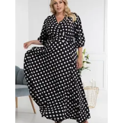 Plus size dress model 182187 Karko