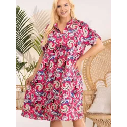 Plus size dress model 182206 Karko