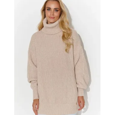 Turtleneck model 185214 Makadamia