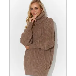 Turtleneck model 185216 Makadamia