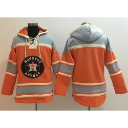 Houston Astros Blank Orange Sawyer Hooded Sweatshirt Baseball Hoodie