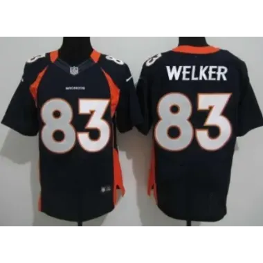 Nike Denver Broncos #83 Wes Welker Blue Elite Jerseys