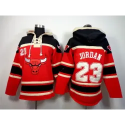 Chicago Bulls #23 Michael Jordan Red Hoodie