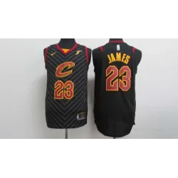 Nike Cleveland Cavaliers #23 LeBron James Black Stitched NBA Jersey