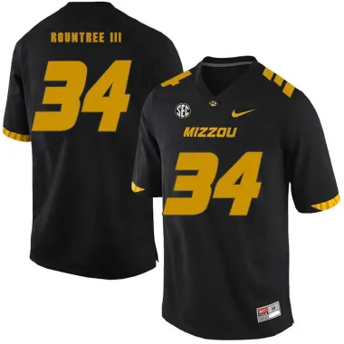 Missouri Tigers 34 Larry Rountree III Black Nike College Football Jersey Dzhi