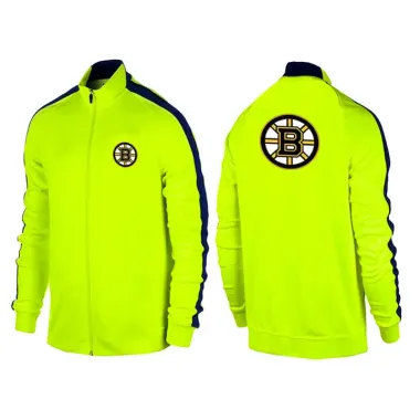 NHL Boston Bruins Team Logo 2015 Men Hockey Jacket (14)