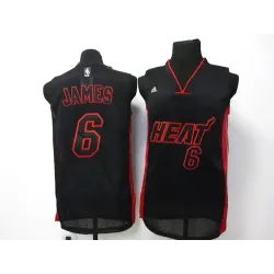 Miami Heat #6 James black Jerseys