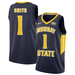 Murray State Racers 1 DaQuan Smith Navy College Basketball Jersey Dzhi