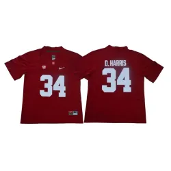 Alabama Crimson Tide 34 Damien Harris Red Nike College Football Jersey