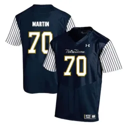 Notre Dame Fighting Irish 70 Zack Martin Navy College Football Jersey Dzhi