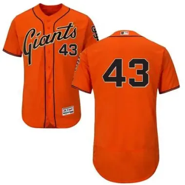 San Francisco Giants #43 Dave Dravecky Orange Flexbase Stitched Jersey DingZhi