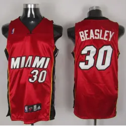 Miami Heat #30 Beasley Red Jerseys