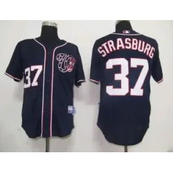 Washington Nationals #37 Strasburg Blue 2011 NEW Jerseys