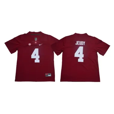 Alabama Crimson Tide 4 Jerry Jeudy Red Nike College Football Jersey