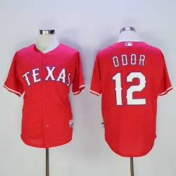 Texas Rangers #12 Rougned Odor Red Stitched Baseball Jersey