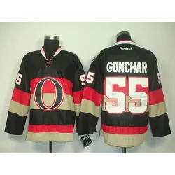 Ottawa Senators #55 Gonchar Black Jerseys