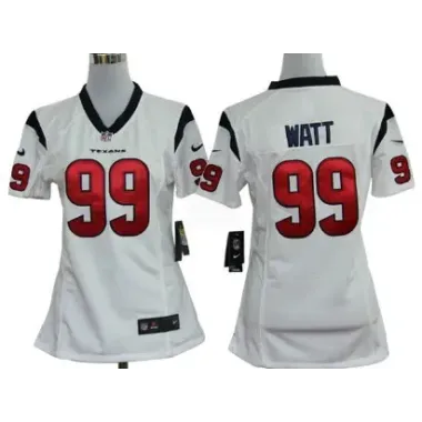 Women's Nike Houston Texans #99 J.J. Watt White Game Team Jerseys