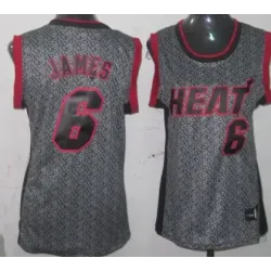 Womens Miami Heat #6 LeBron James 2012 Static Fashion Jerseys