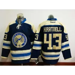 Blue Jackets #43 Scott Hartnell Navy Blue Alternate Stitched NHL Jersey