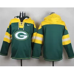 Men Nike Green Bay Packers Customized Green Stitched Hoodie