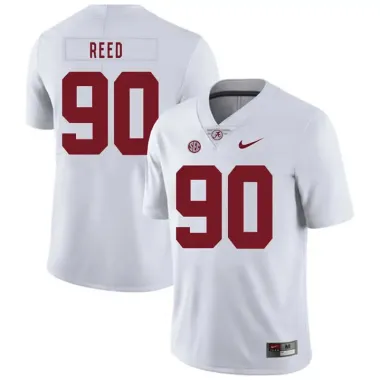 Alabama Crimson Tide 90 Jarran Reed White Nike College Football Jersey Dzhi